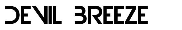 Devil Breeze font preview